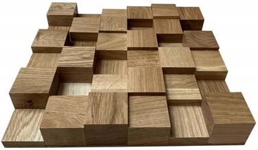 Акустичний дифузор 2D 500 (30x30 см) — дерев'яна настінна панель з дуба для корекції звуку