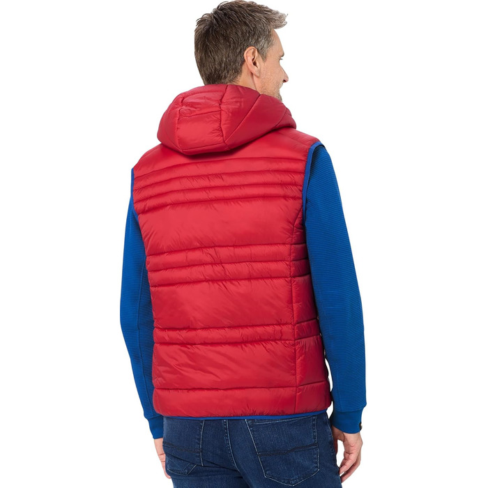 Чоловіча степкова жилетка NORDCAP, легка, тепла та вітронепроникна, спортивна жилетка з капюшоном та кишенями на блискавці, розмір M-3 (L, Червоний)