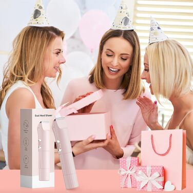 Електричний тример для бікіні 2-в-1 для жінок - Райзер для тіла, обличчя, інтимної зони, USB-зарядка (не водонепроникний)