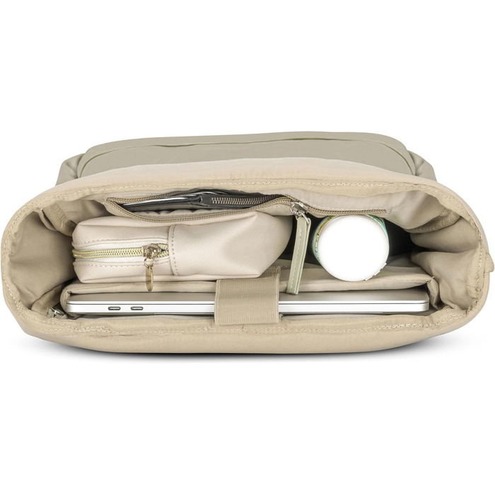 Рюкзак Expatrié Adele: елегантний ролтоп для жінок - універсальний, для роботи, на велосипеді, з відділенням для ноутбука (світло-зелений)