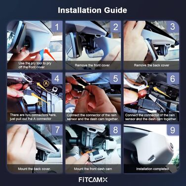 Автореєстратор Fitcamx 4K UHD для VW Tiguan 2016-2024 (HD2-6108) — OEM відеореєстратор з WiFi, G-сенсором, паркуванням та карткою пам'яті 64GB, Plug & Play