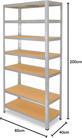 Shelfplaza® Heavy-Duty Metal Shelving Unit