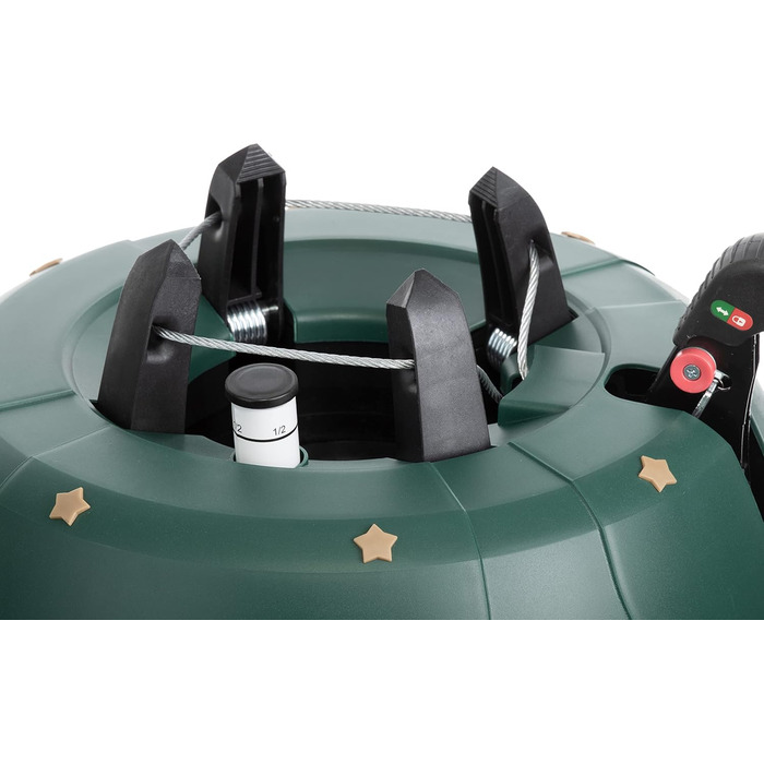 Підставка для ялинки BRANDSSELLER до 2 м з підвісною системою та фіксатором - зелена