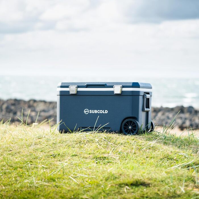 Subcold MOBI Rollkühlbox 70L: Ізольована сумка-холодильник на колесах для подорожей, авто, кемпінгу. PU-ізоляція, синій колір