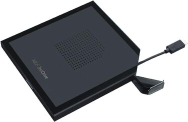 Зовнішній DVD-привід та записувач ASUS ZenDrive V1M (SDRW-08V1M-U) з інтерфейсом USB-C, підтримкою M-Disc, для Windows 11 та macOS