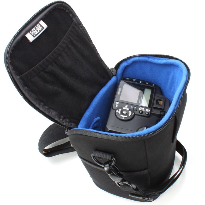 Чохол для камери DSLR USA Gear: зручний, з регульованим плечем, для Nikon, Canon, Panasonic, чорний