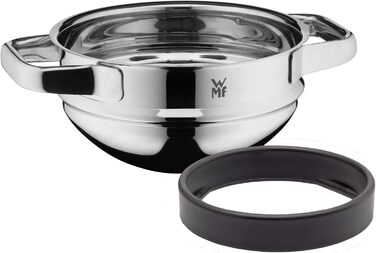 WMF Compact Cuisine Water Bath Bowl 16.5 cm, Stackable, Mixing Bowl for Water Bath, Cromargan Stainless Steel Bowl Polished, Dishwasher Safe