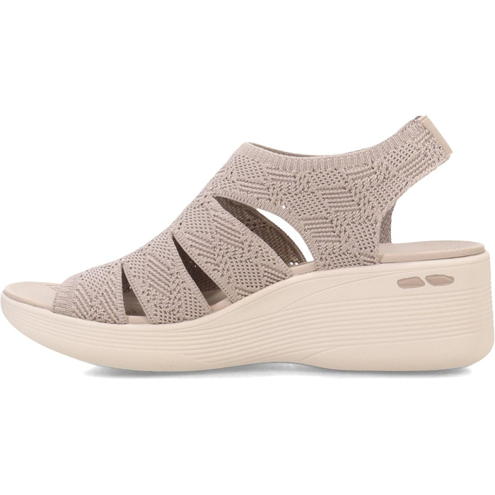 Босоніжки жіночі Skechers Pier-lite Memory Maker на танкетці, бежеві 39 EU