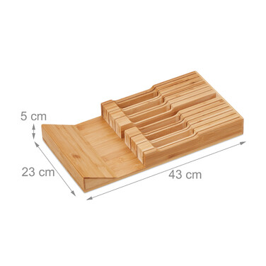 Relaxdays Drawer Knife Holder for 12 Knives