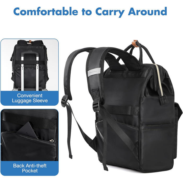 Рюкзак Lekesky для жінок: шкільний, з відділенням для ноутбука 15.6