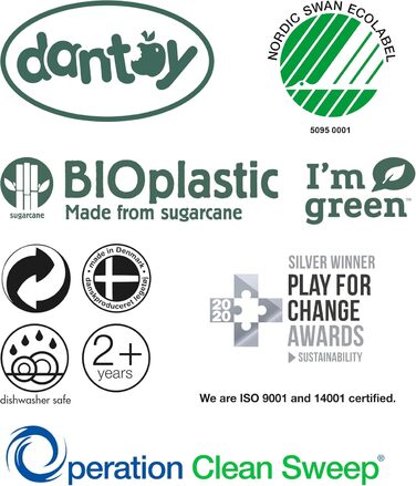 Dantoy - Bio Truck – From 2 Years - Large truck with plenty of space on the cargo bed - Toy - Made of bioplastic - For imaginative role-playing - Machine washable - Made in Denmark