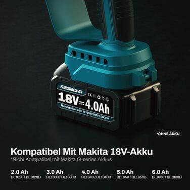 KIESBOHR Міні акумуляторна ланцюгова пила сумісна з Makita 18V, електрична пила для гілок CS001 (8 дюймів, безщіткова, без акумулятора та ланцюгового масла)
