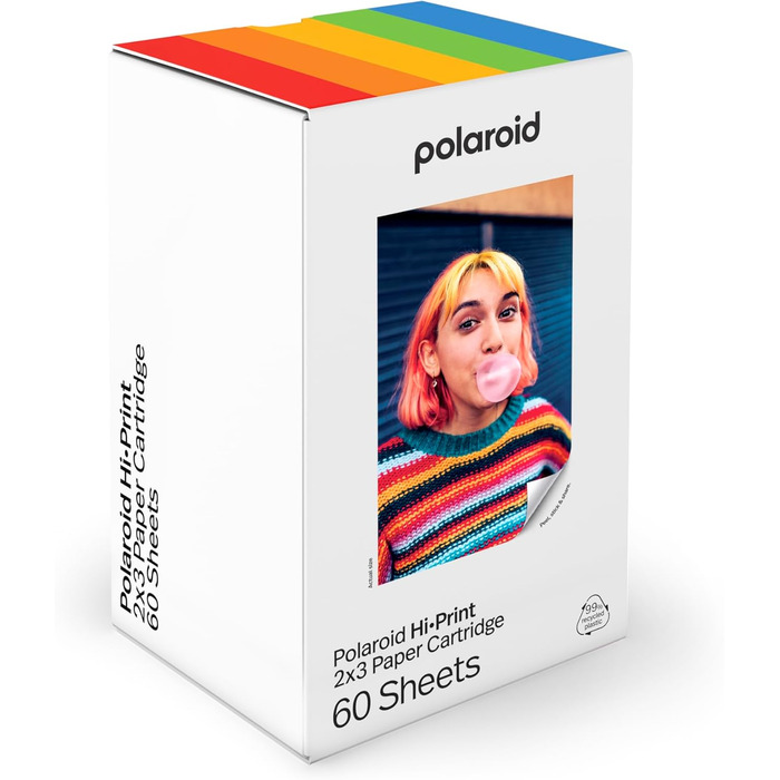 Polaroid Hi-Print 2-ге покоління: Bluetooth-принтер для фотографій 2x3 дюймів (білий)