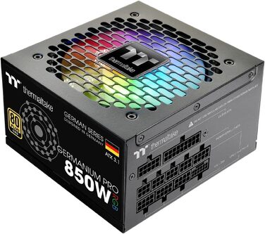 Блок живлення Thermaltake Hamburg Germanium Pro 850W, ATX 3.1, PCIe 5.1, 80 Plus White, низький рівень шуму