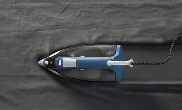 Праска Rowenta Effective з парою, 2200 Вт, 110 гр/хв, нержавіюча сталь, блакитна