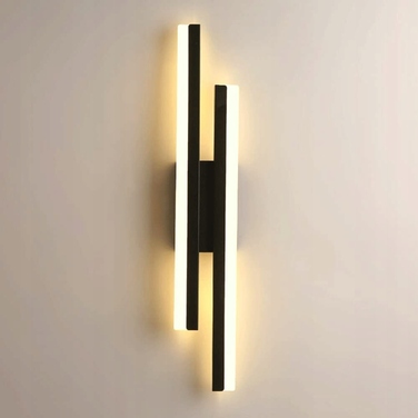 Настінний світильник Tealight чорний, інтегроване LED-джерело 16 Вт