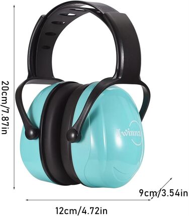 Навушники для захисту вух для малюків 0-2 роки - шумопоглиначі для літака, сну та повсякденного використання | Регульовані, м'які та легкі для новонароджених та малюків, (зелені)