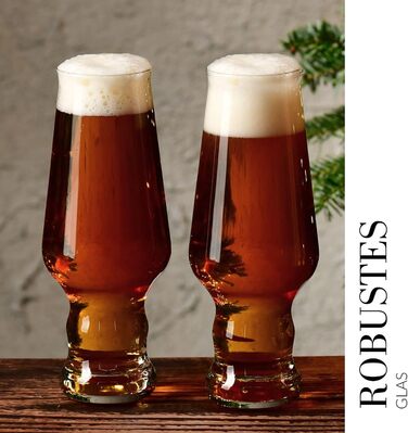 Набір склянок KROSNO Craft Bier Splendour | 6 шт., 400 мл | Для пива, вечірок, посудомийна машина