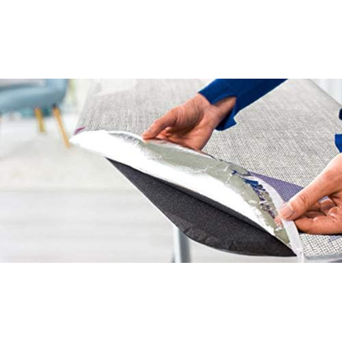 Прасувальна дошка Vileda Total Reflect M Plus з регулюванням висоти, 120 x 38 см, сіра, для парогенераторів, еко-упаковка