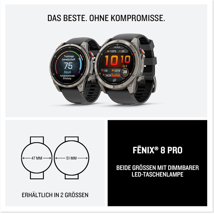 Розумний годинник Garmin fēnix 8 PRO Graphite 51mm: Multisport, AMOLED, 10 днів батареї, GPS, EKG, музика