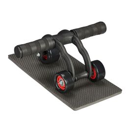 Relaxdays Belly Roller 3 колеса з колінним килимком