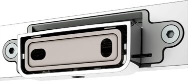 Metal toilet paper holder, high-gloss chrome finish, open design, toilet roll holder for bathrooms and guest toilets, Moll