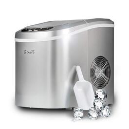 Машина для приготування льоду TRINITI | З нержавіючої сталі | 150W | 12/15 кг за 24 години | 2 розміри кубиків | 2 л резервуар для води | Таймер | LCD-дисплей