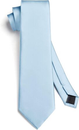 Чоловічий краватковий та кишеньковий хустинка набір HISDERN – однотонні краватки для весілля та свят різного кольору