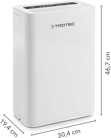 Тотек TTK 100 E: Електричний осушувач повітря для приміщень до 90 м² (16 л/день)
