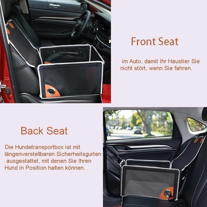 Автокрісло для собак - комфортне та дихаюче, для маленьких та середніх порід