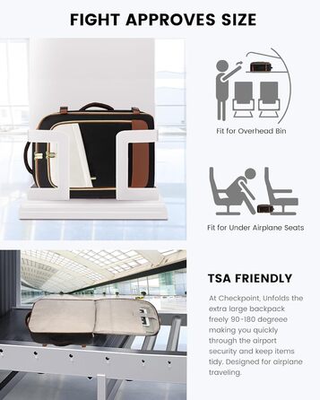 LOVEVOOK Рюкзак для жінок, великий, ручна поклажа, дорожній рюкзак 40x30x20, водонепроникний, рюкзак для ноутбука з відділом для ноутбука, туристичний рюкзак з відділом для взуття, шкільний рюкзак для школи, літака, кемпінгу, роботи, 15.6 дюймів - 30 л, 2