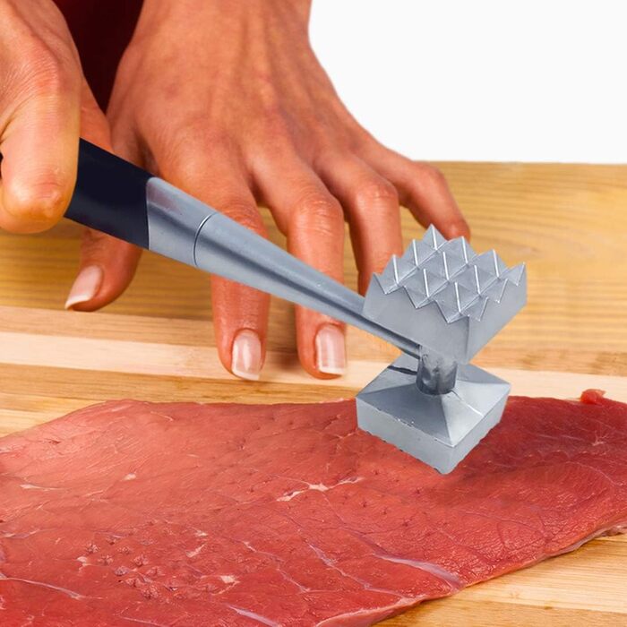 Ніж для відбивання м'яса Joeji, цинкова сплава, безпечний для миття в посудомийній машині, міцний, для стейків, фаршу, птиці, риби, м'яса