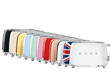 Тостер Smeg TSF01RDEU, червоний, 950 Вт