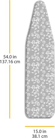 Накладка та мат для прасувальної дошки Whitmor стійка до високих температур, сірий візерунок