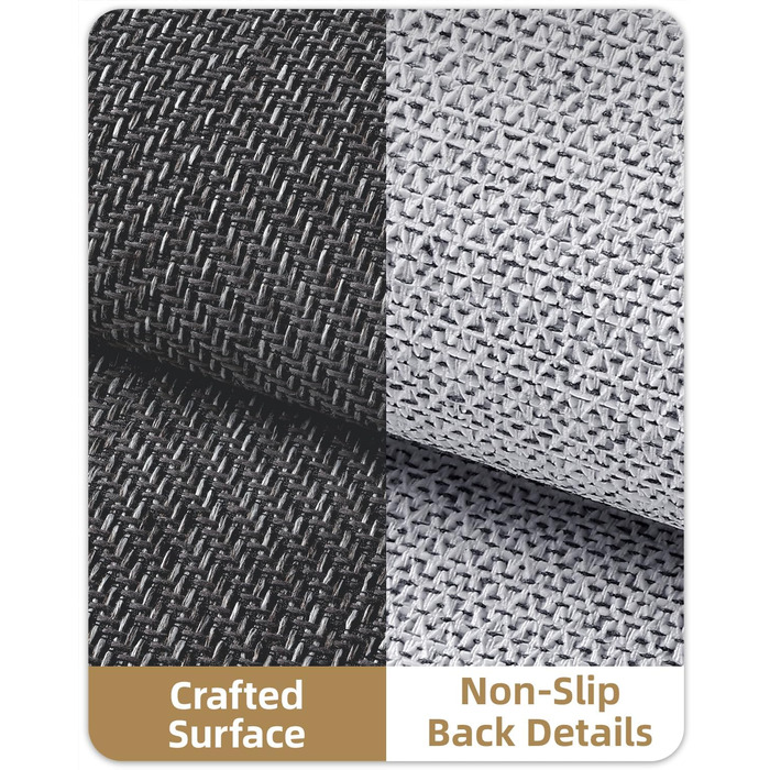 Килимок для дому COLOR&GEOMETRY 43x76 см, сірий, машинне прання, неслизький, для входу, вбираючий, для передпокою, коридору