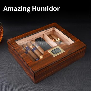 Вологозберігаючий вологомір для сигар ручної роботи на 25-35 сигар - ідеальний подарунок для чоловіків