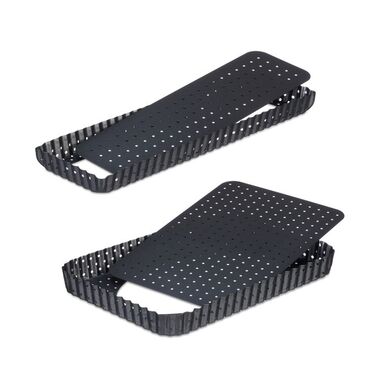 Relaxdays Tart Pan 2-Piece Set with Holes