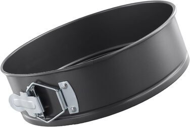 Набір форм для випічки FUNSUEI 6 шт. (18-28 см), круглі, чорні, з антипригарним покриттям та знімним дном