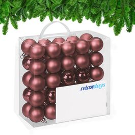 Relaxdays Set of 50 Christmas Baubles