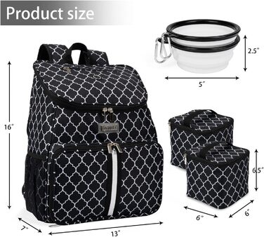 BAGLHER Рюкзак для собак, переноска для подорожей, чорний - Classic