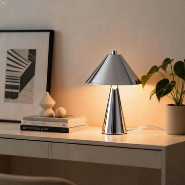 Настільна лампа EOEXZAL, срібляста, 12 Вт