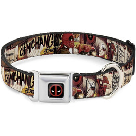 Нашийник для собак Buckle-Down Deadpool Kills Deadpool, L, 3.8 см, універсальний