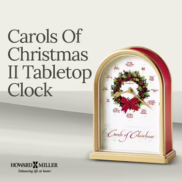 Howard Miller 645-424 Christmas Carols II Table Clock from