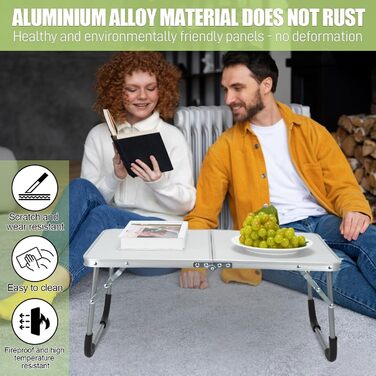 Складаний столик - білий: багатофункціональний, для дому, відпочинку, кемпінгу