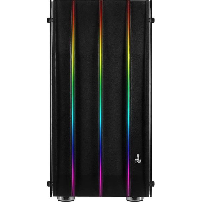 Ігровий корпус AeroCool KLAW ATX, загартоване скло, RGB підсвітка, 3 RGB вентилятори, чорний