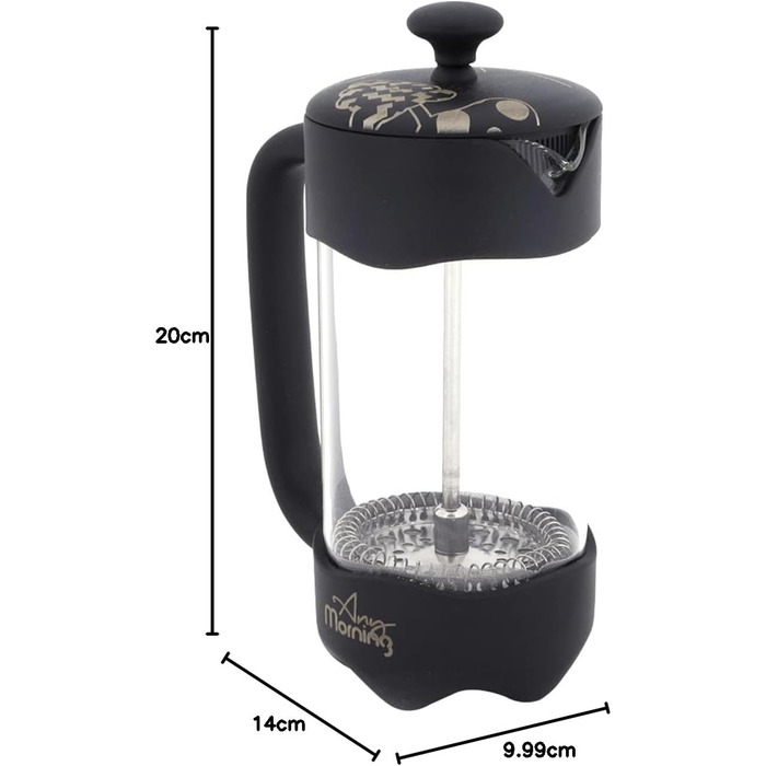 Френч-прес Any Morning для приготування кави | Кавоварка з нержавіючої сталі, 600-1000 мл | Френч-прес для свіжого фільтрованого кави та Cold Brew