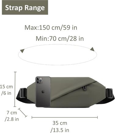 Чоловіча/Жіноча бананка з PU шкіри, водонепроникна, для спорту, подорожей, бігу, піших прогулянок, захист від крадіжок, елегантна, темно-зелена, велика