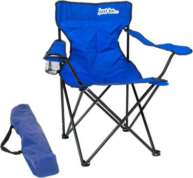 Кемпінговий стілець розкладний Campingstuhl з підлокітниками та підсклянником, сірий/рожевий (блакитний/блакитний)