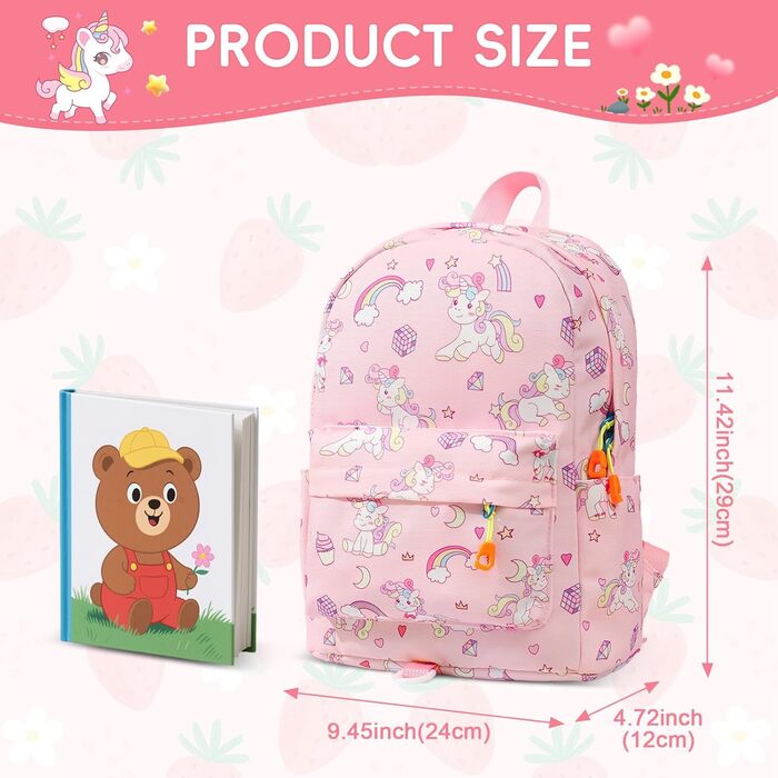 Дитячий рюкзак для хлопчика, міні-рюкзак, рюкзак у дитячий садок/школу, сумочка для малюків, для хлопчиків та дівчаток, єдиноріг #9