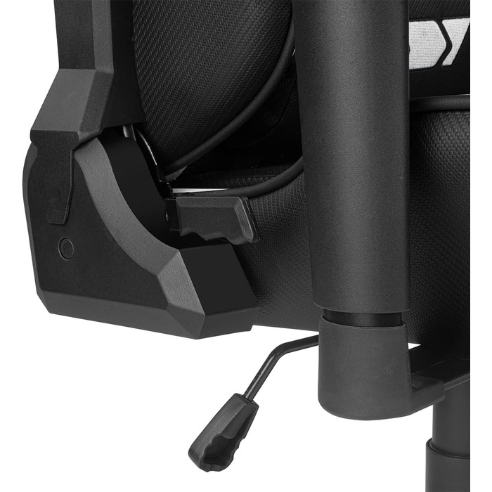 Професійне ігрове крісло DRIFT GAMING DR350 ергономічне, з 4D-підлокітниками, подушками під поперек та шию, нахил 135°, безшумні колеса, чорно-біле